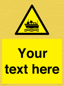 Custom warning ferries crossing vessels